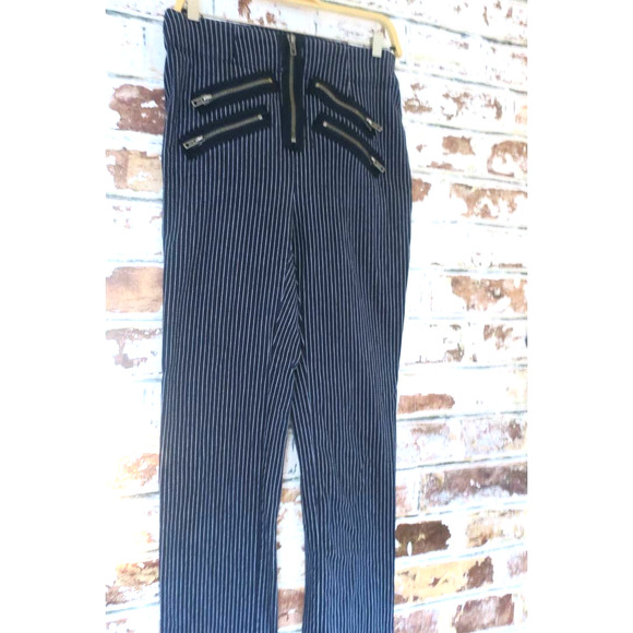 Urban Outfitters Silence + Noise Malorie Pinstripe Zipper Pants - Picture 5 of 9